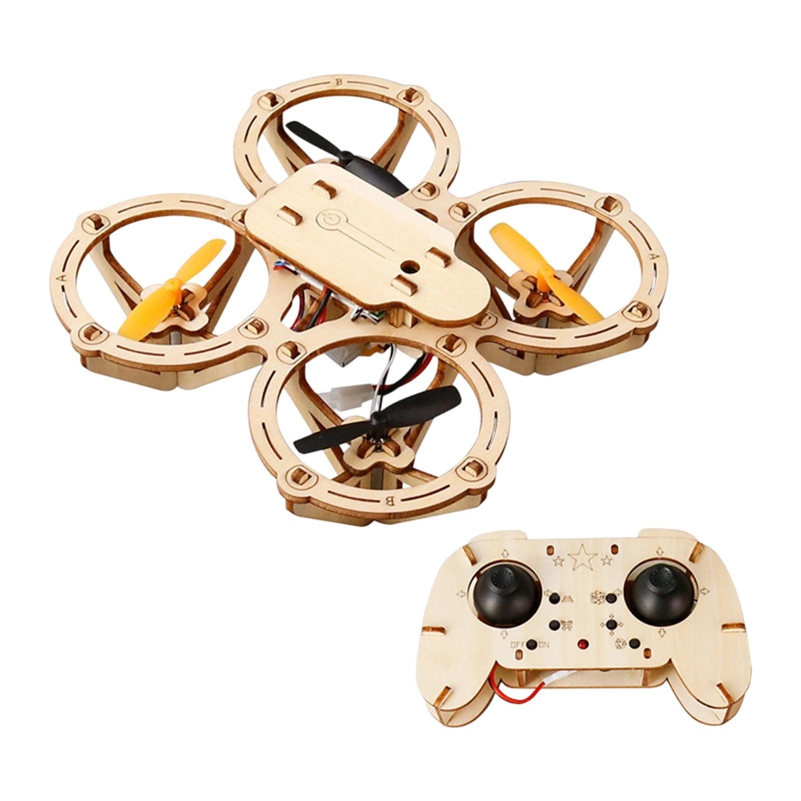 DIY Wooden RC Quadcopter Craft Kit Build Your Own Wooden Toys for Ages 8+