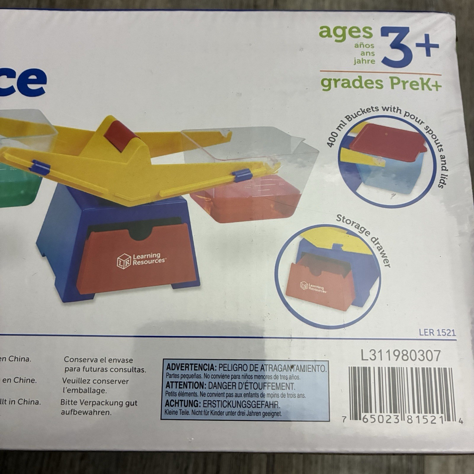 Learning Resources Primary Bucket Balance New Kids Childrens Educational Toy