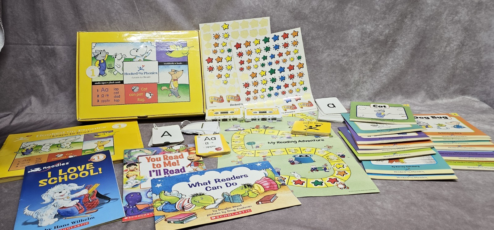 Vintage Hooked On Phonics Learn To Read Level 1 Cassette Tapes