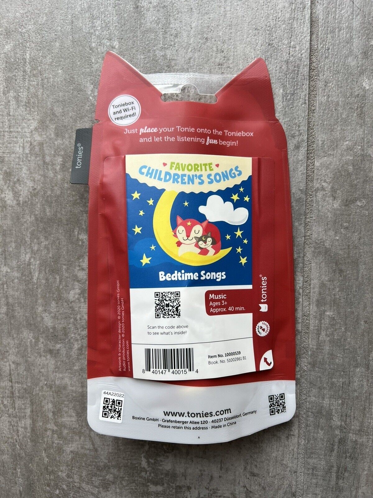 Tonies Favorite Children’s Songs Bedtime Songs & Lullabies Toniebox NEW Sealed