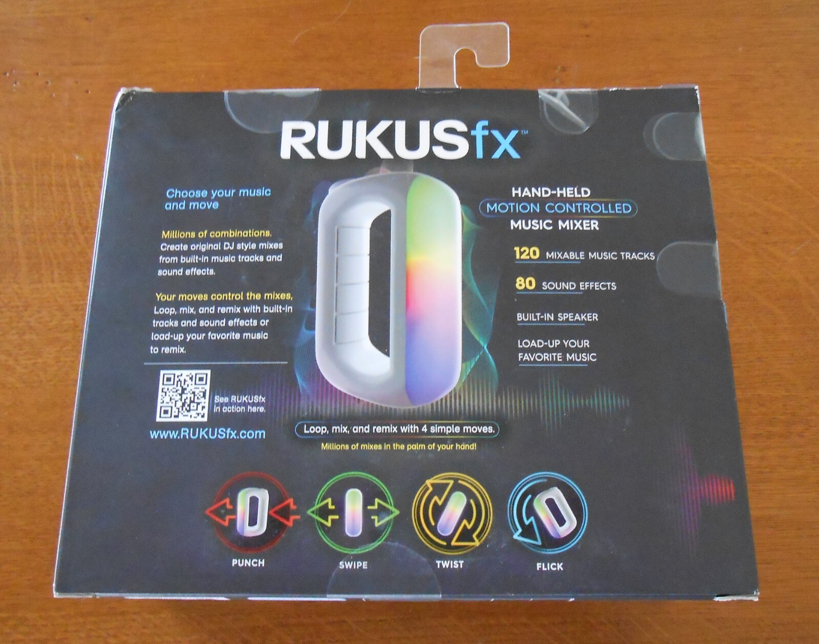RUKUS fx Handheld Motion Controlled Electronic Music Mixer By Just Play