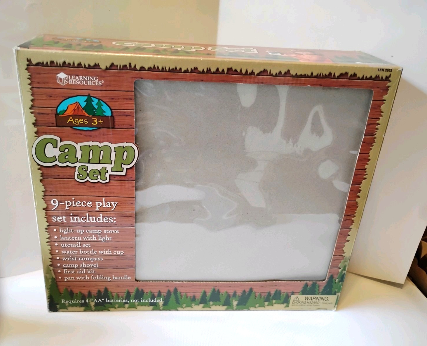Learning Resources Camping Set, 7 Realistic Pieces, Excell. Condition, Ages 3+