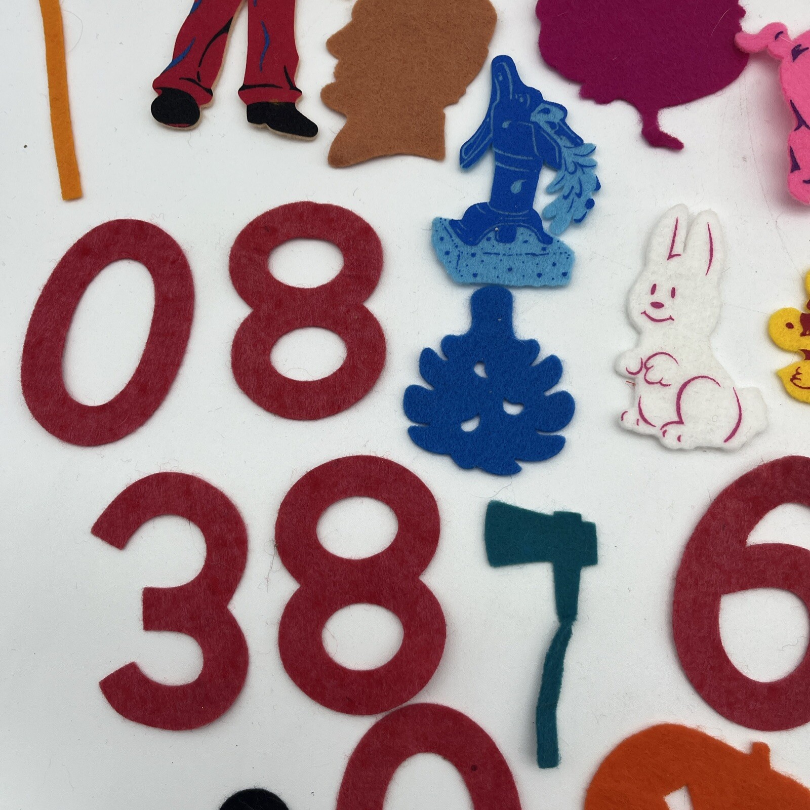 Vintage Felt Board Storyboard Figures & Characters Lot