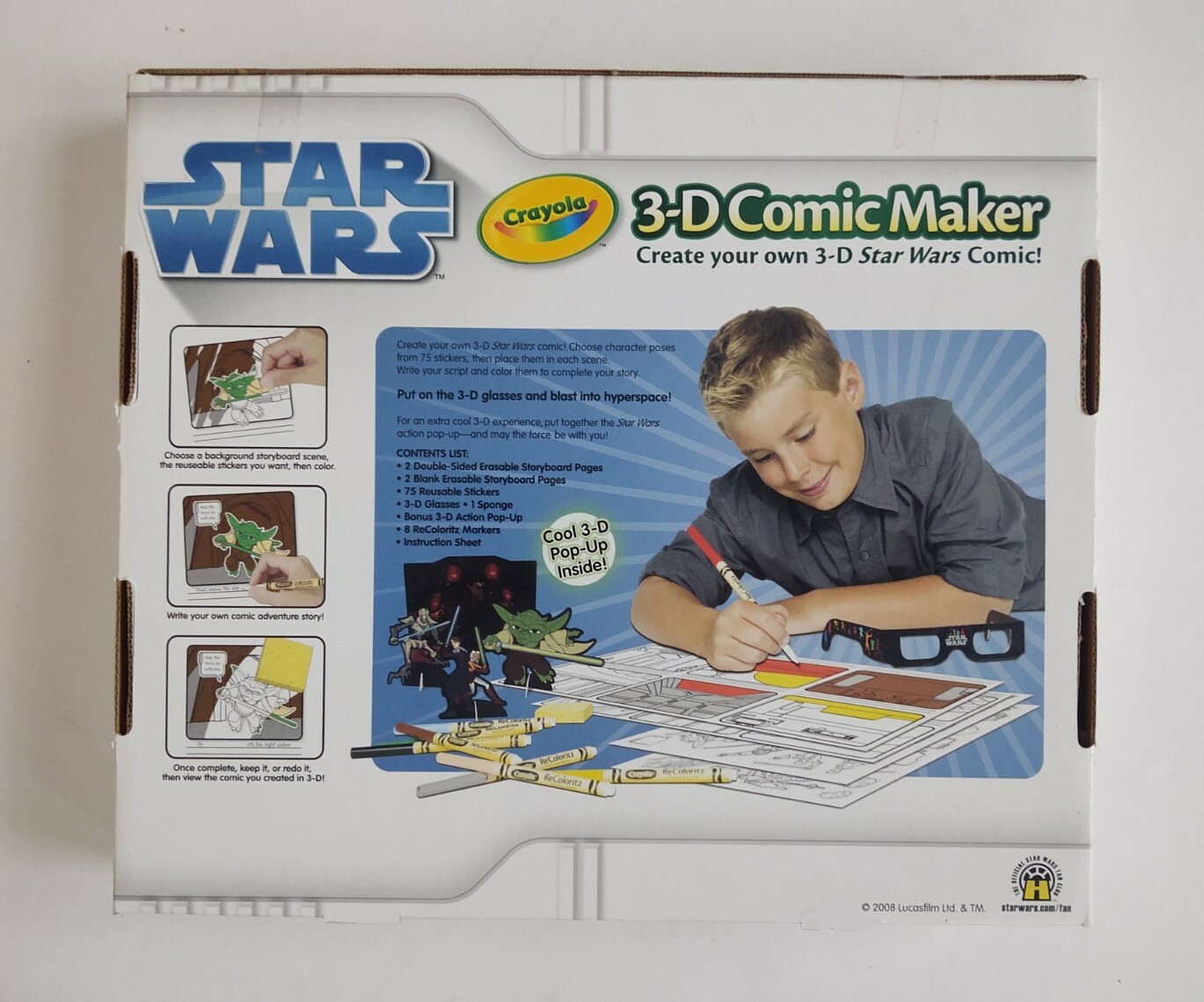 New-CRAYOLA 3-D Comic Maker Star Wars The Clone Wars