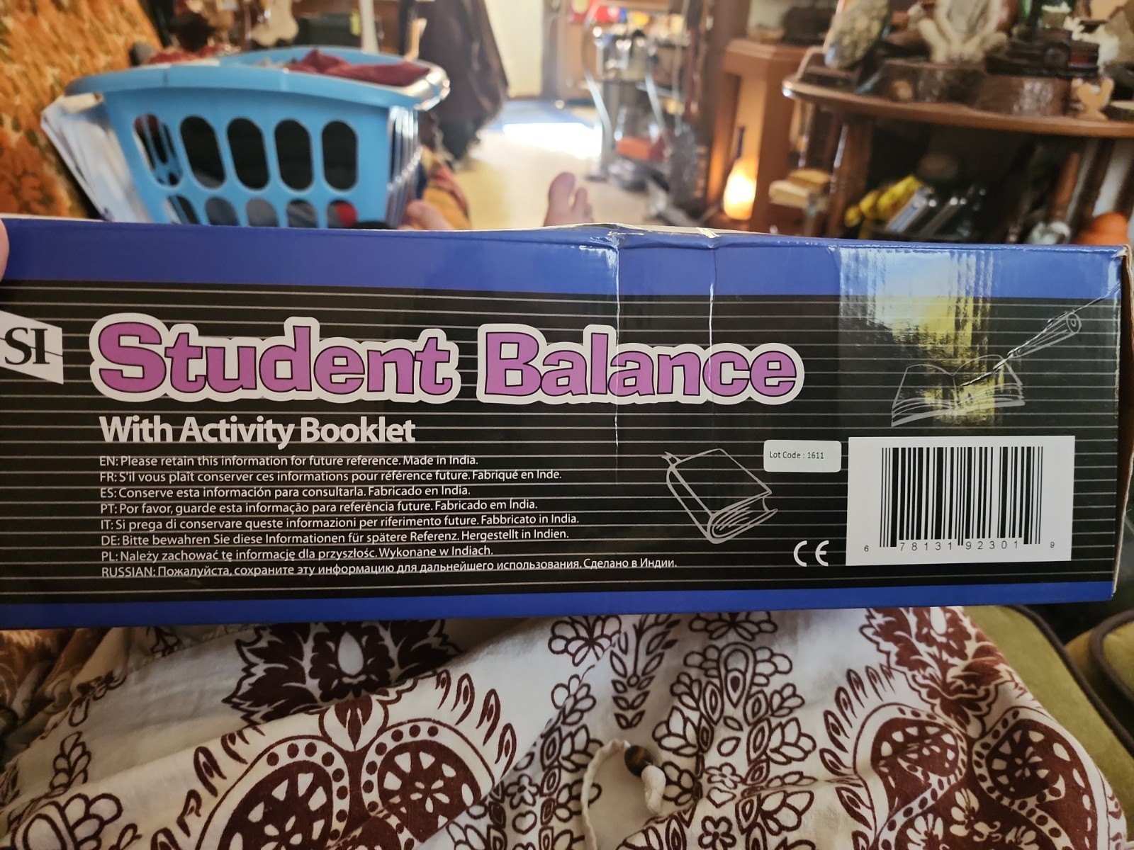 Student Balance Science Educational Scale Set w/ 2 Buckets, 2000g Capacity