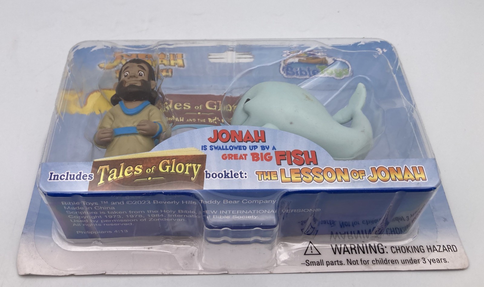 Tales of Glory JONAH & THE WHALE Big Fish 2007 Bible Story Toy Figures NIB