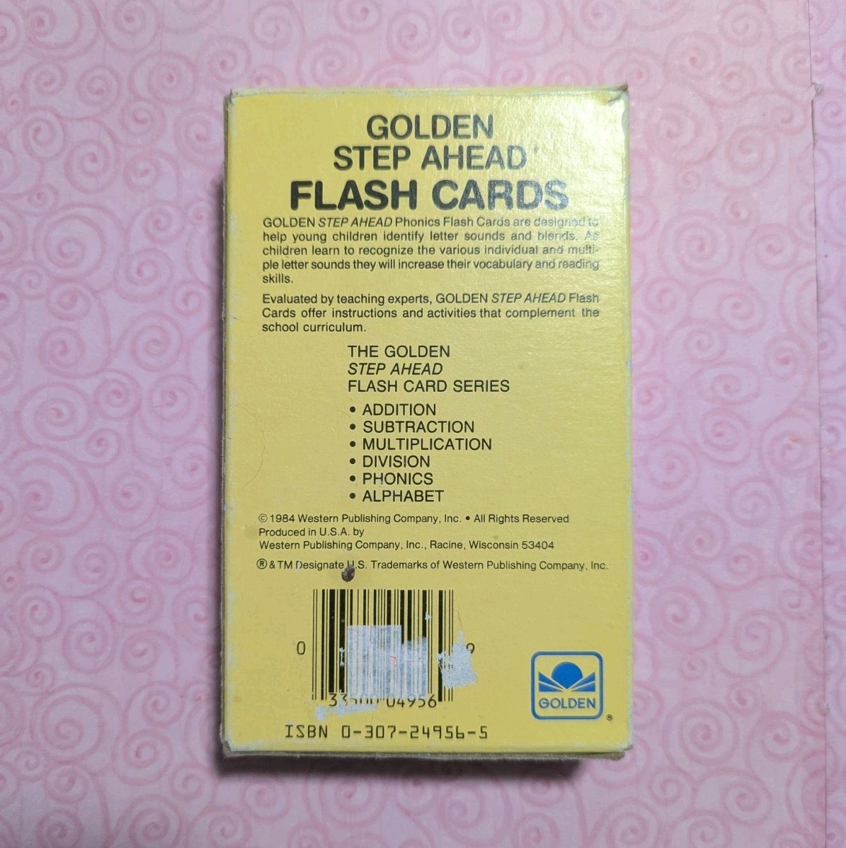 Golden Step Ahead Phonics Flash Cards Alphabet Letters 1984 Vintage