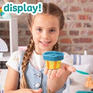 Made By Me! Sand Dough Sculpt & Paint Creations Pottery Kit – Mess-Free Arts