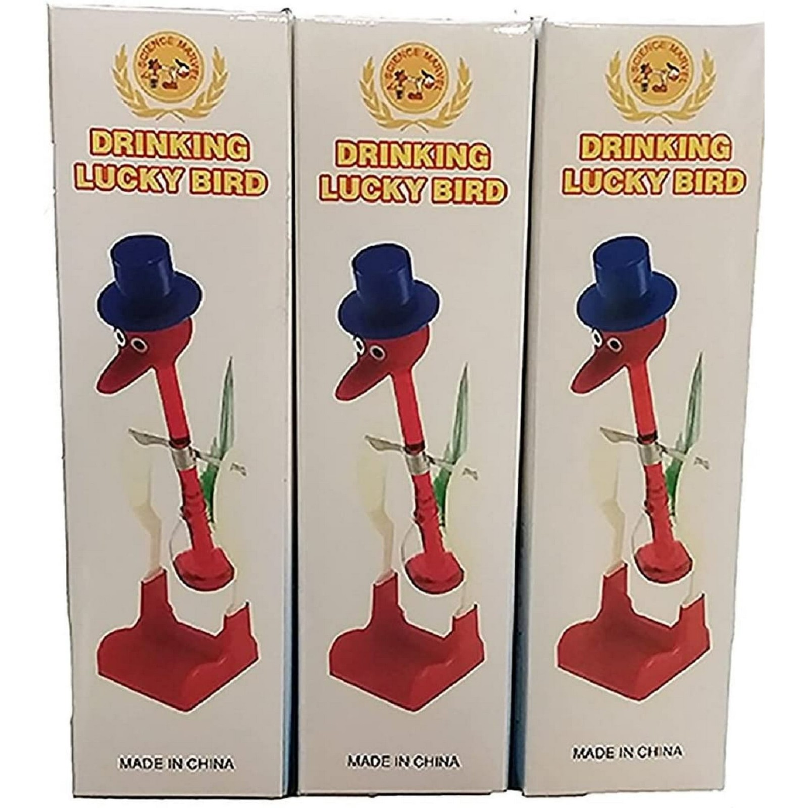 3 Classic Head Dunk Perpetual Motion Science Toy Retro Physics Desk Gadget Gift