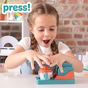 Made By Me! Sand Dough Sculpt & Paint Creations Pottery Kit – Mess-Free Arts