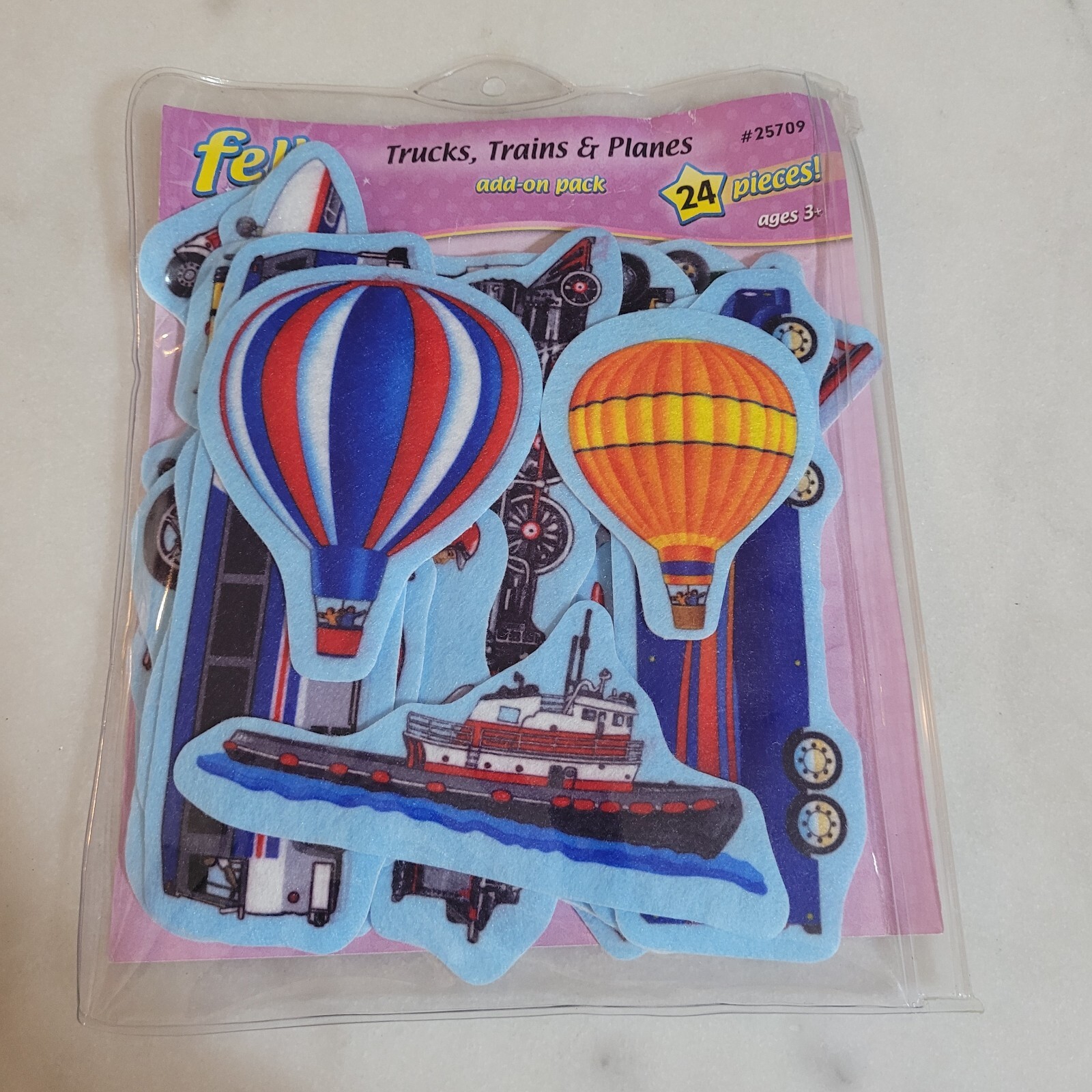 Felt Fun flannel Board Storytelling Storyboard Kit Trucks Trains and Planes