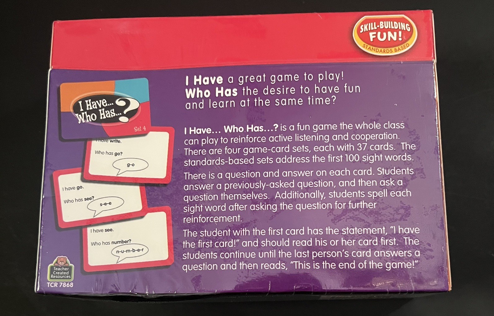 Teacher Created Resources I Have Who Has Sight Words Game Grade K (TCR7868)