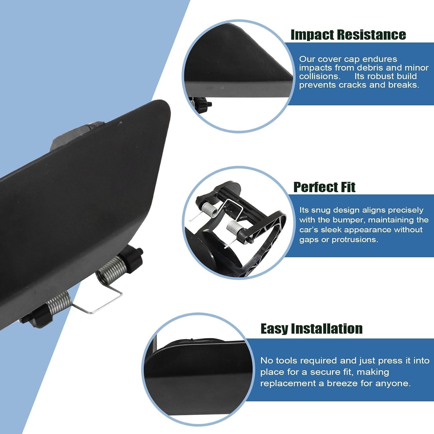 2Pcs Headlight Washer Cover Fit for Mercedes-Benz E350 E400 E550 2010-2013