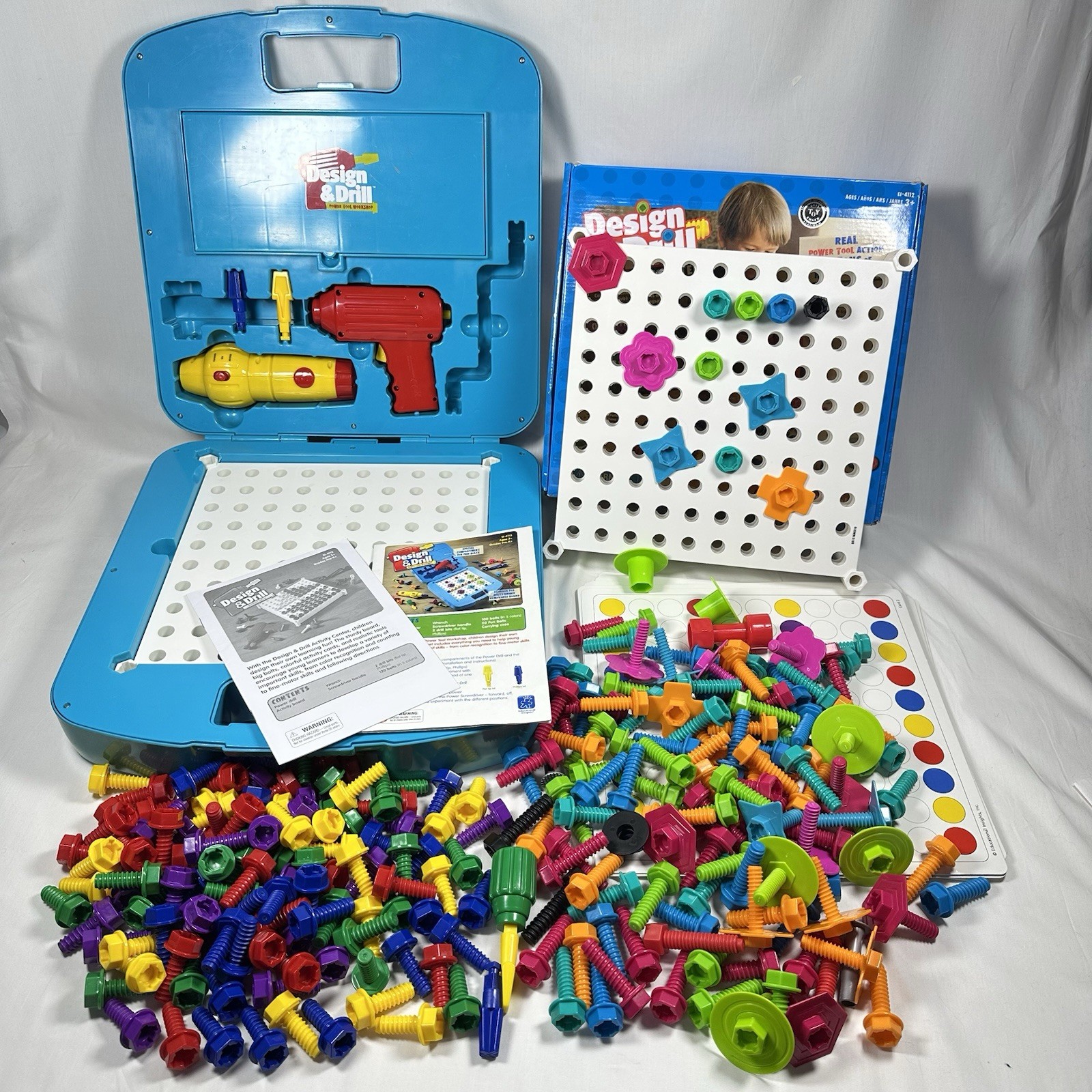 Design & Drill – HUGE LOT – STEM Construction Toy – Educational Insights