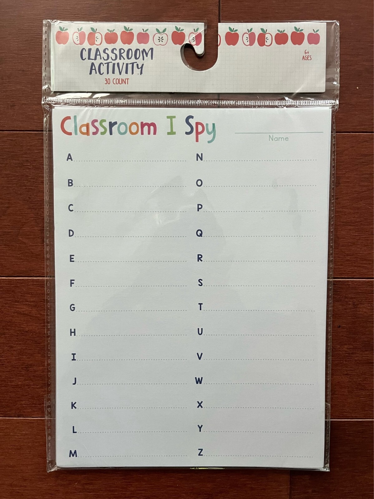Made For Retail 30 Classroom Activity Cards “Classroom I Spy” Teaching Aid Game