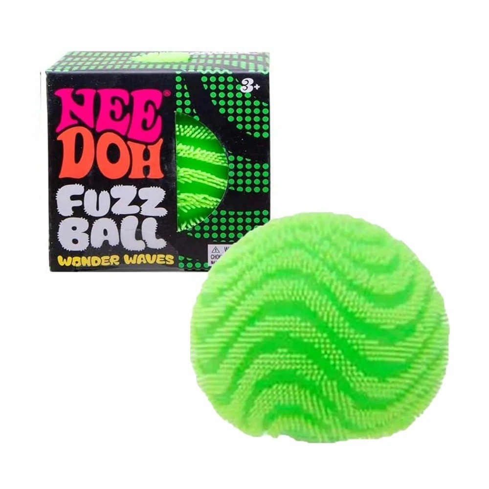 NeeDoh Fuzz Ball Wonder Waves Squishy Stress Ball Nee Doh Fuzzball New Pink