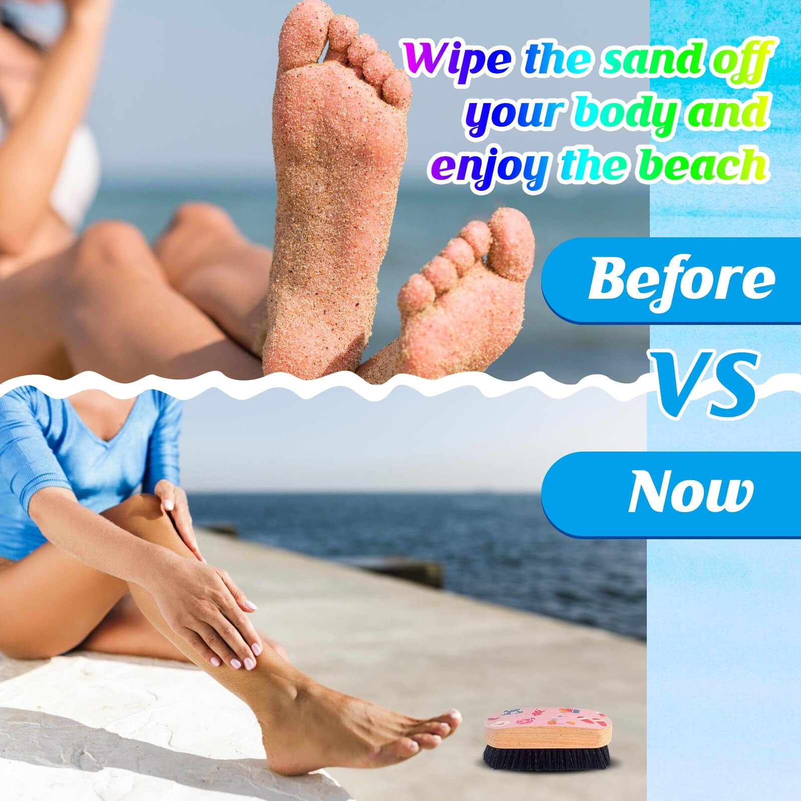 Sand Beach Cleaning Brush Remover Removal Supplies Pink