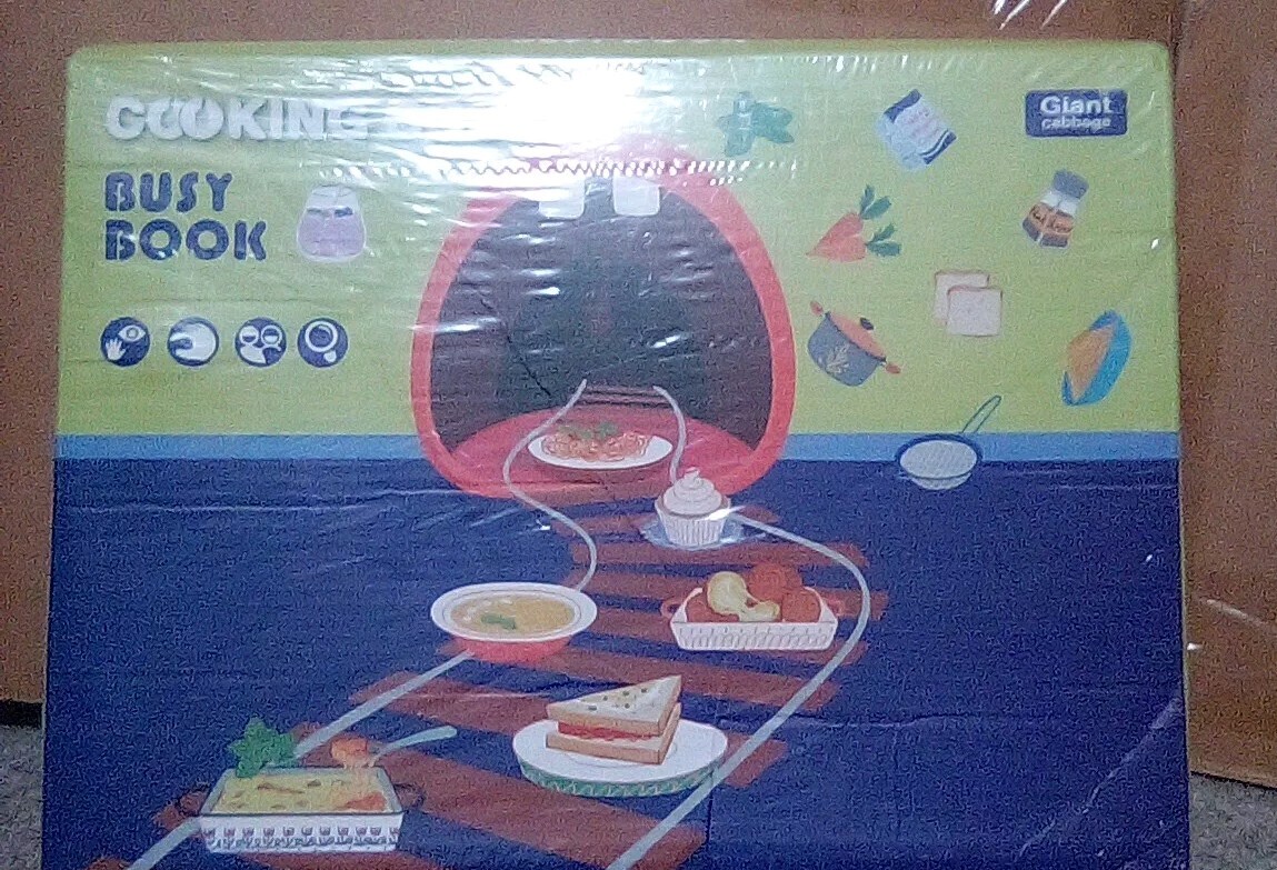 Giant cabbage Cooking Book Busy Book- Kitchen Travel Toys