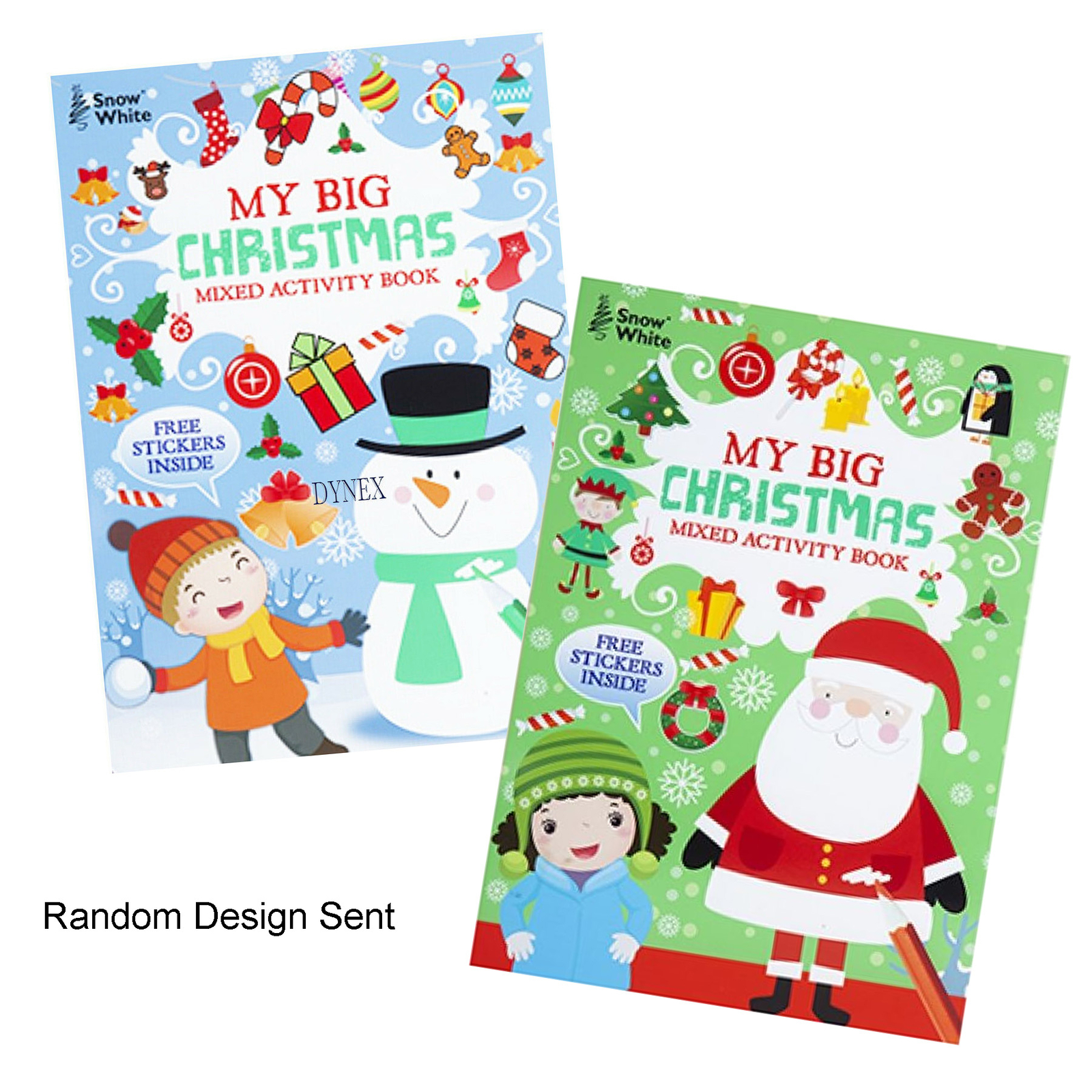 Christmas My Big Activity Book with Stickers Random Colour – Large Print