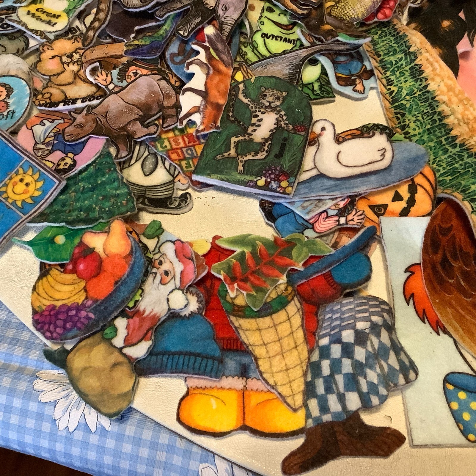 Large Lot of Bible Religious Children Story Flannel Graph Animals