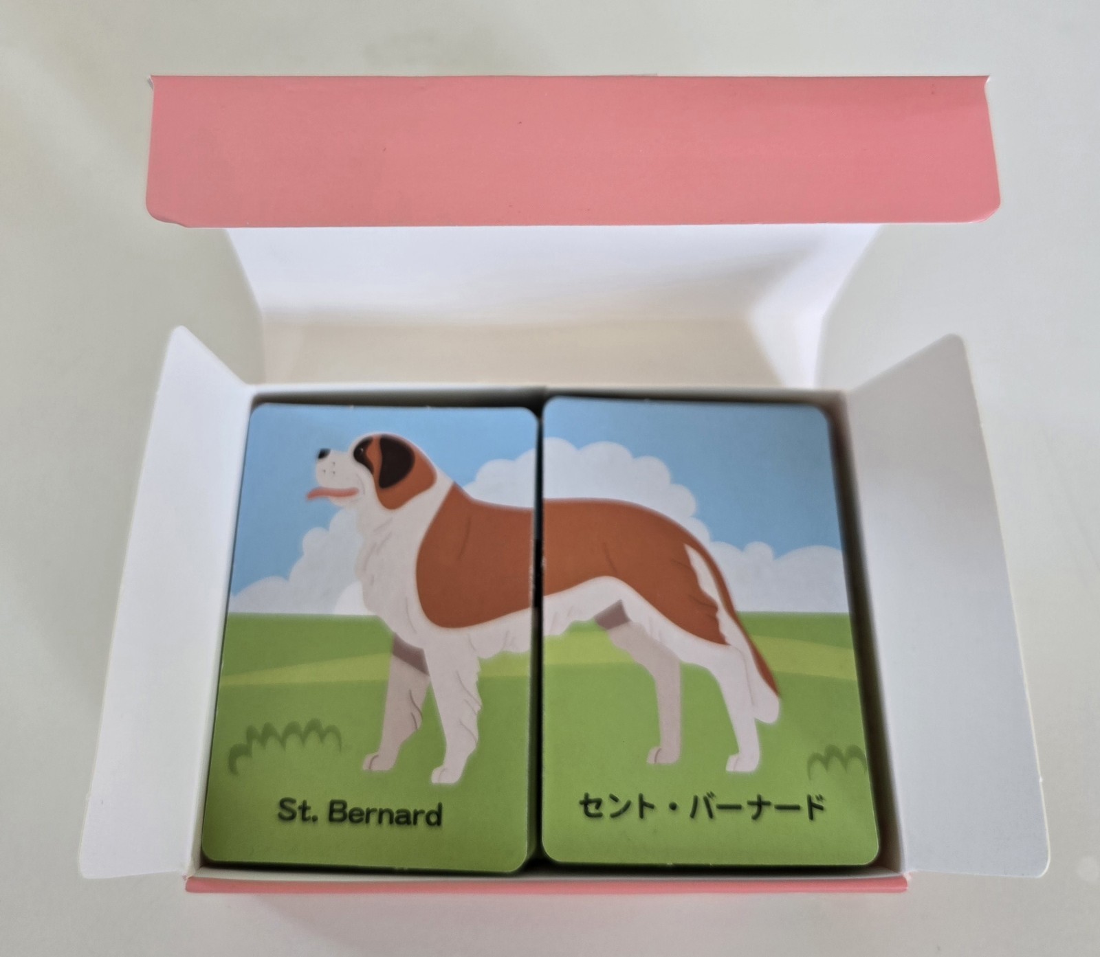 Daiso Picture Matching Cards, 32 Dog Breed for Japanese/English Learners