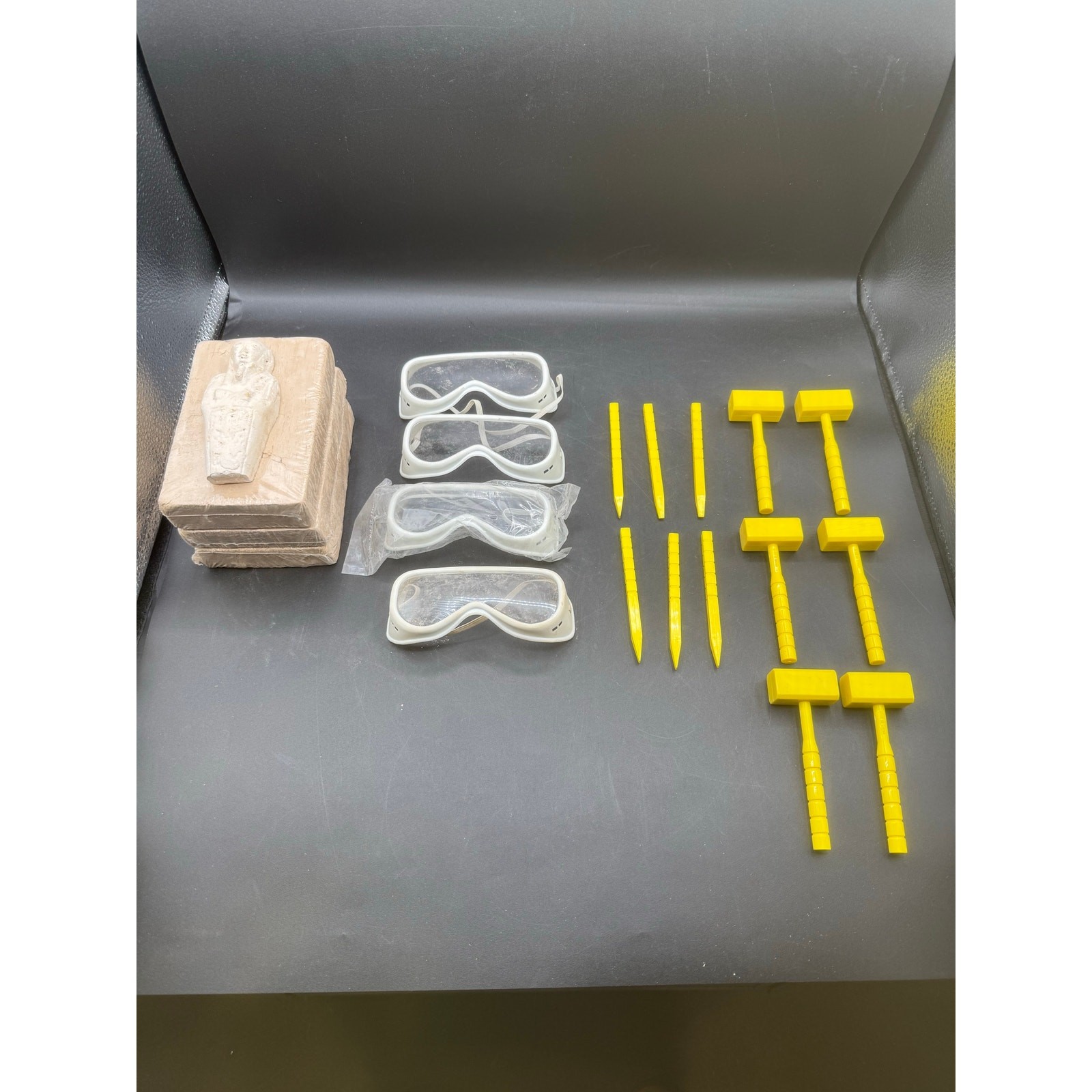 Children’s Excavation Egypt Digging Set – 3 New + Bag of Unused Items
