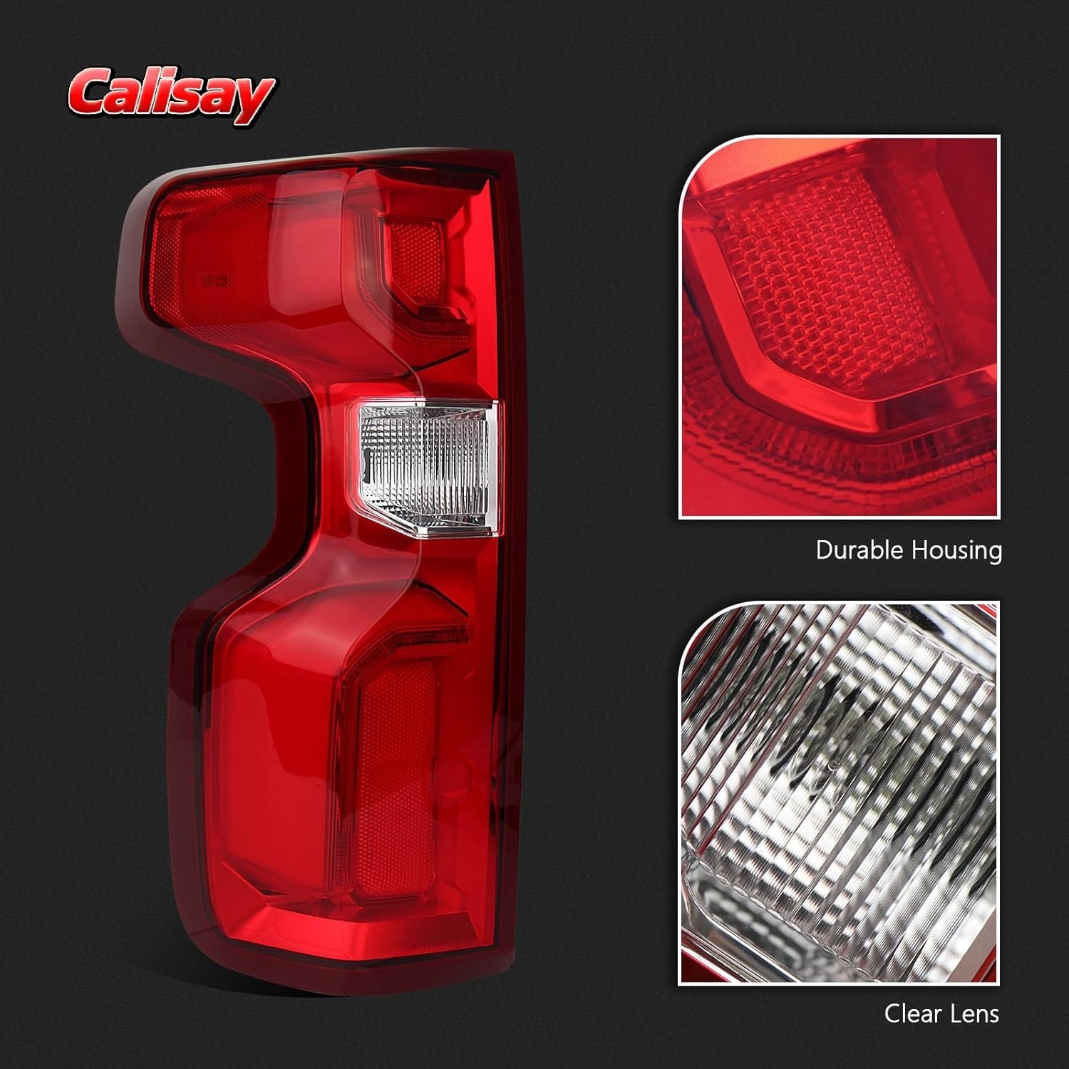 LED Left Tail Light Compatible with 2019-2025 Chevy Silverado 1500 Rear Led