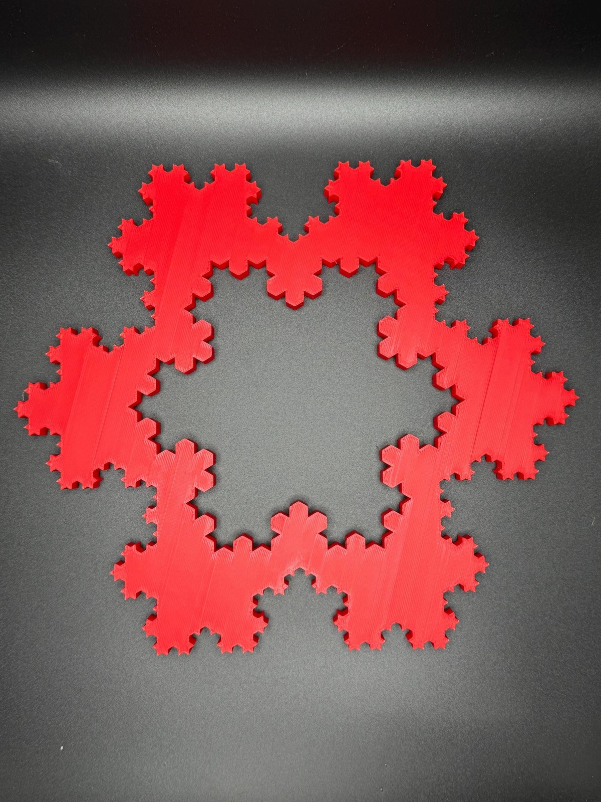 Koch Snowflakes – Fractal Curve Model, 3D Print Desk Art and Learning Tool Gift