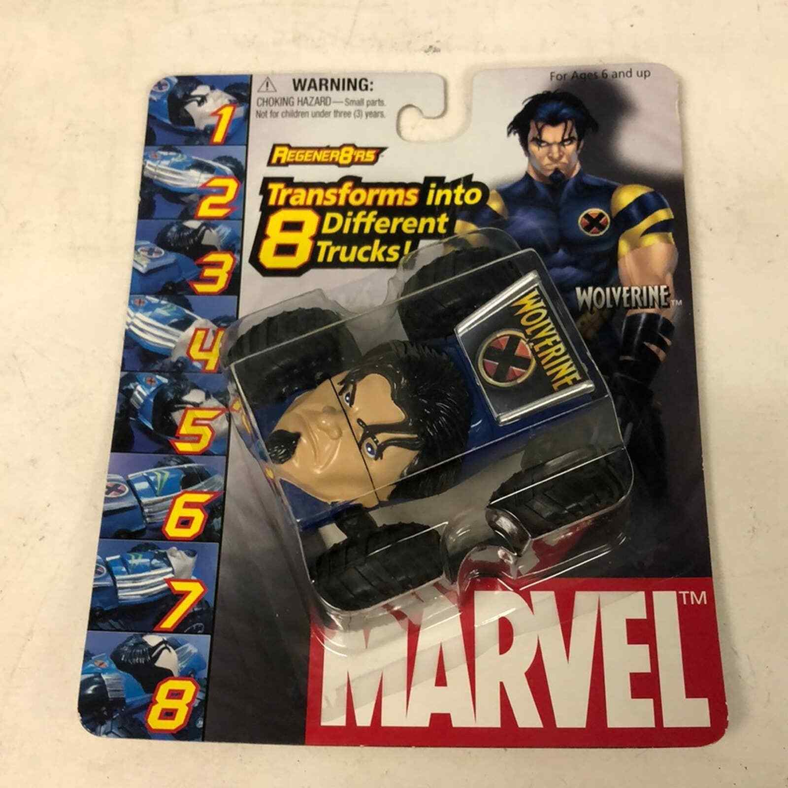 Marvel Wolverine Regener8’rs Transforming Monster Truck 4×4 Superhero Toy 2003