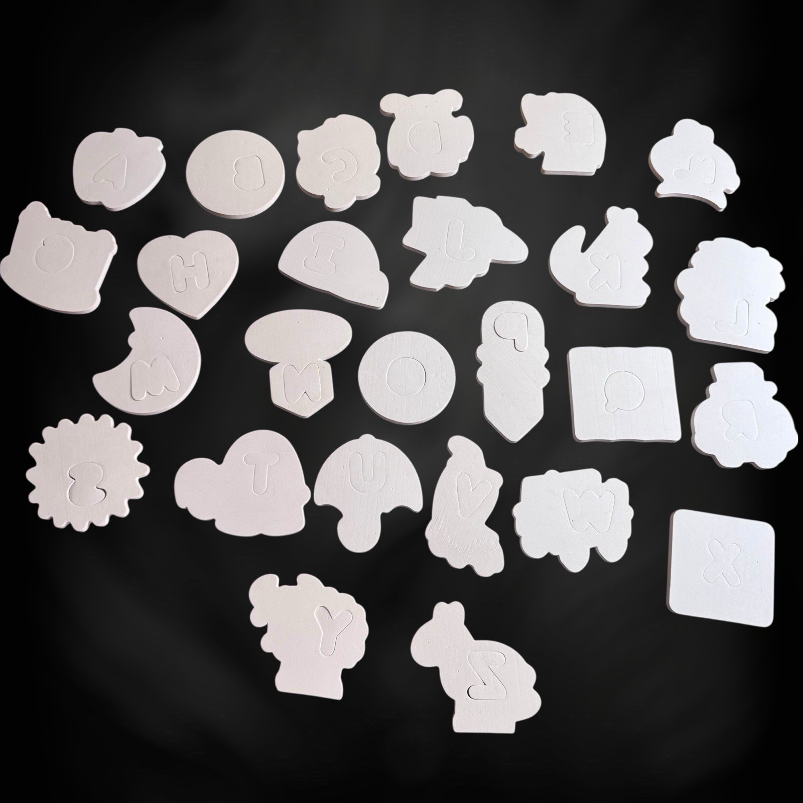 Vintage Learning Resources Soft Foam Letters ABCs Alphabet Shape Learn Set
