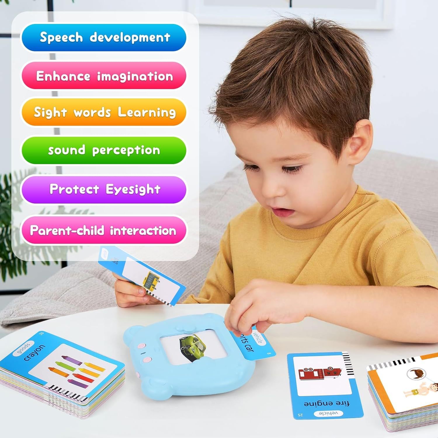 Early Education Flash Cards – Children’s Educational Insert Card Toy