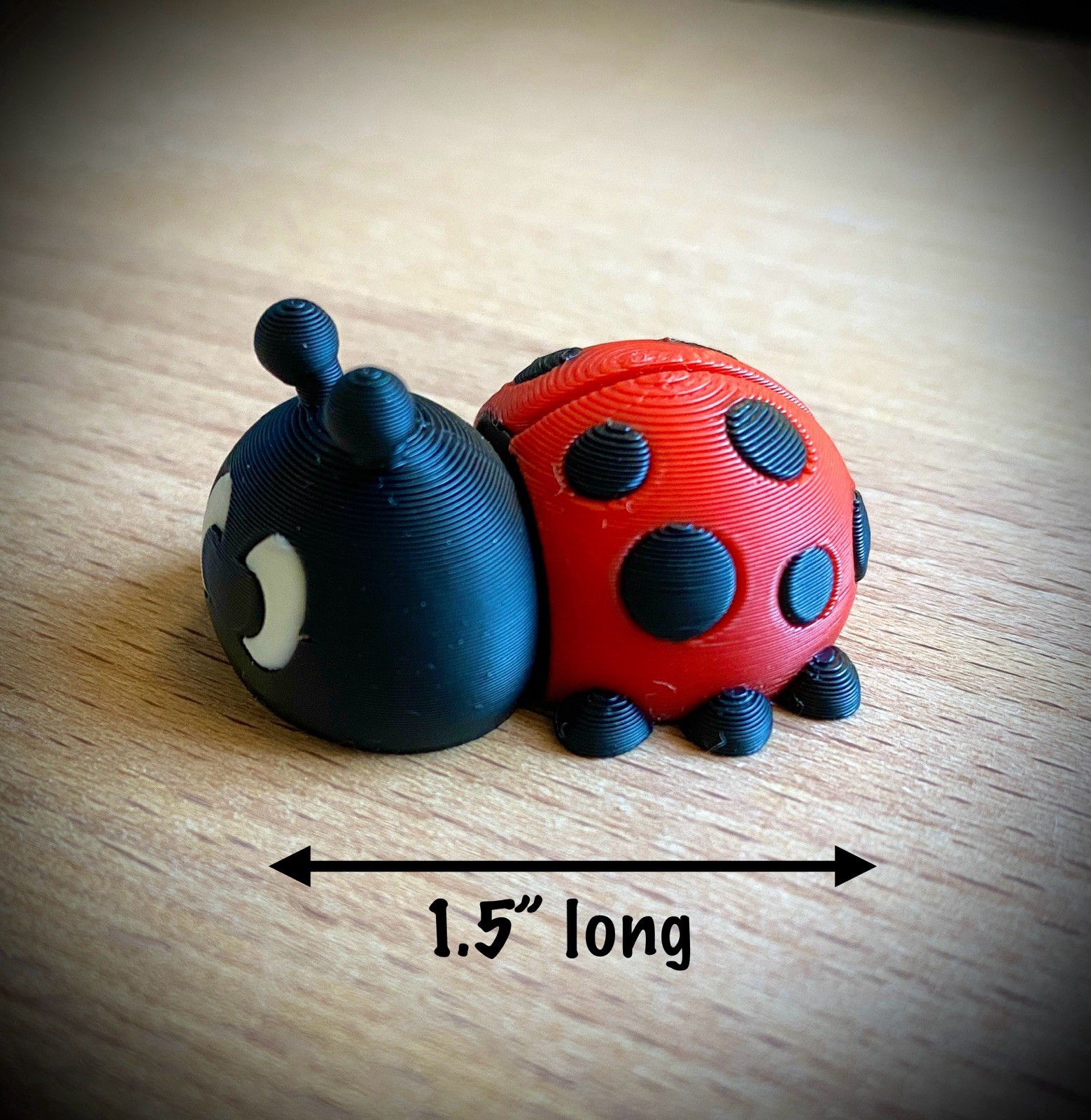 Ladybug Flexi Articulated Animal – Cute Flexi Tiny 3D Printed Fidget Toy Gift