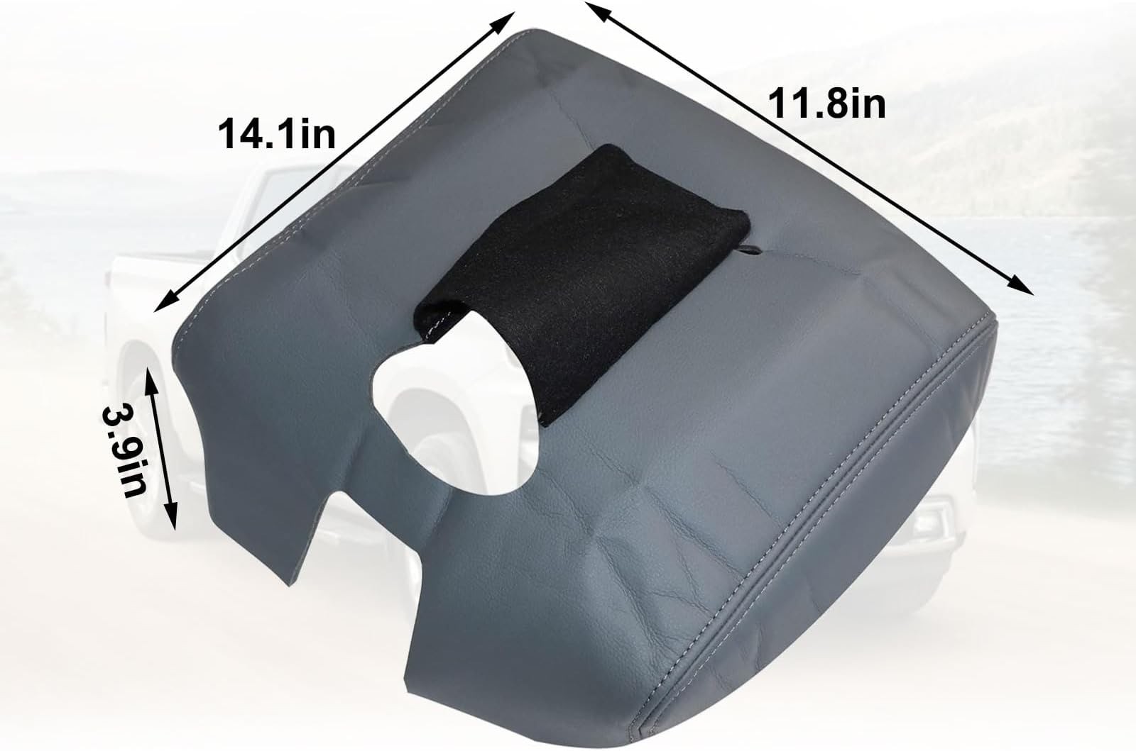 SecosAutoparts 2014-2018 Center Console Armrest Cover Lid for Chevy Silverado…