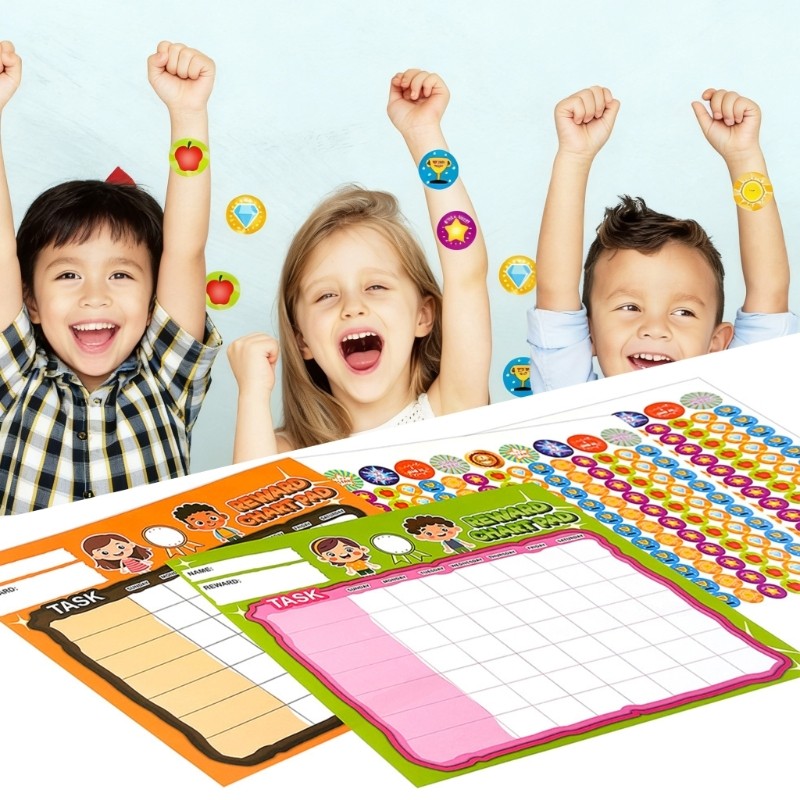 Reward Chart For Kids Behavior Tracking On Fridge Or Whiteboard 30x25cm