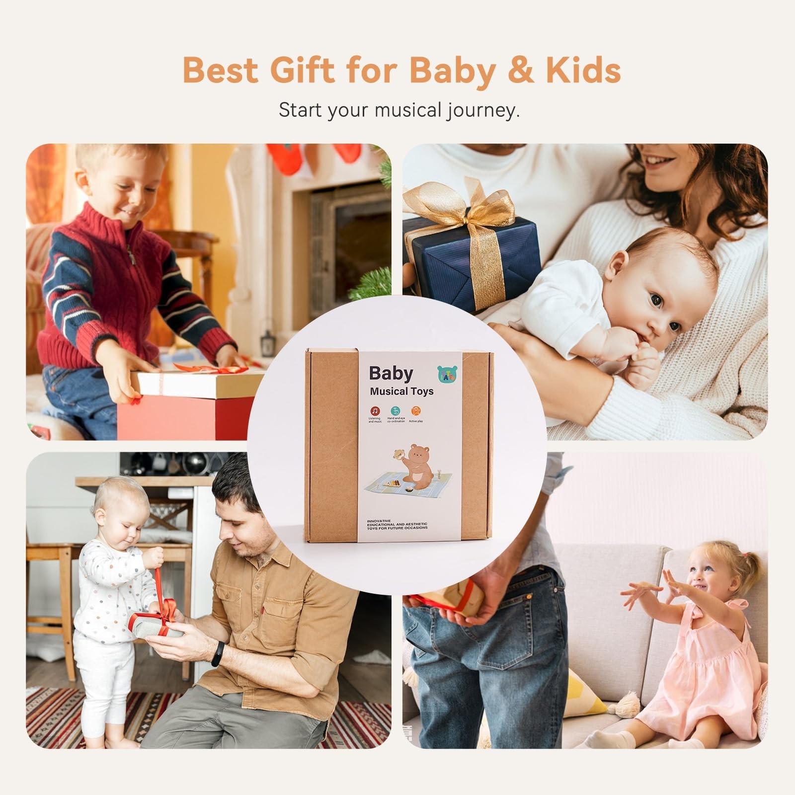 Baby Musical Instruments – Your Child’s First Musical Toys with Castanet…