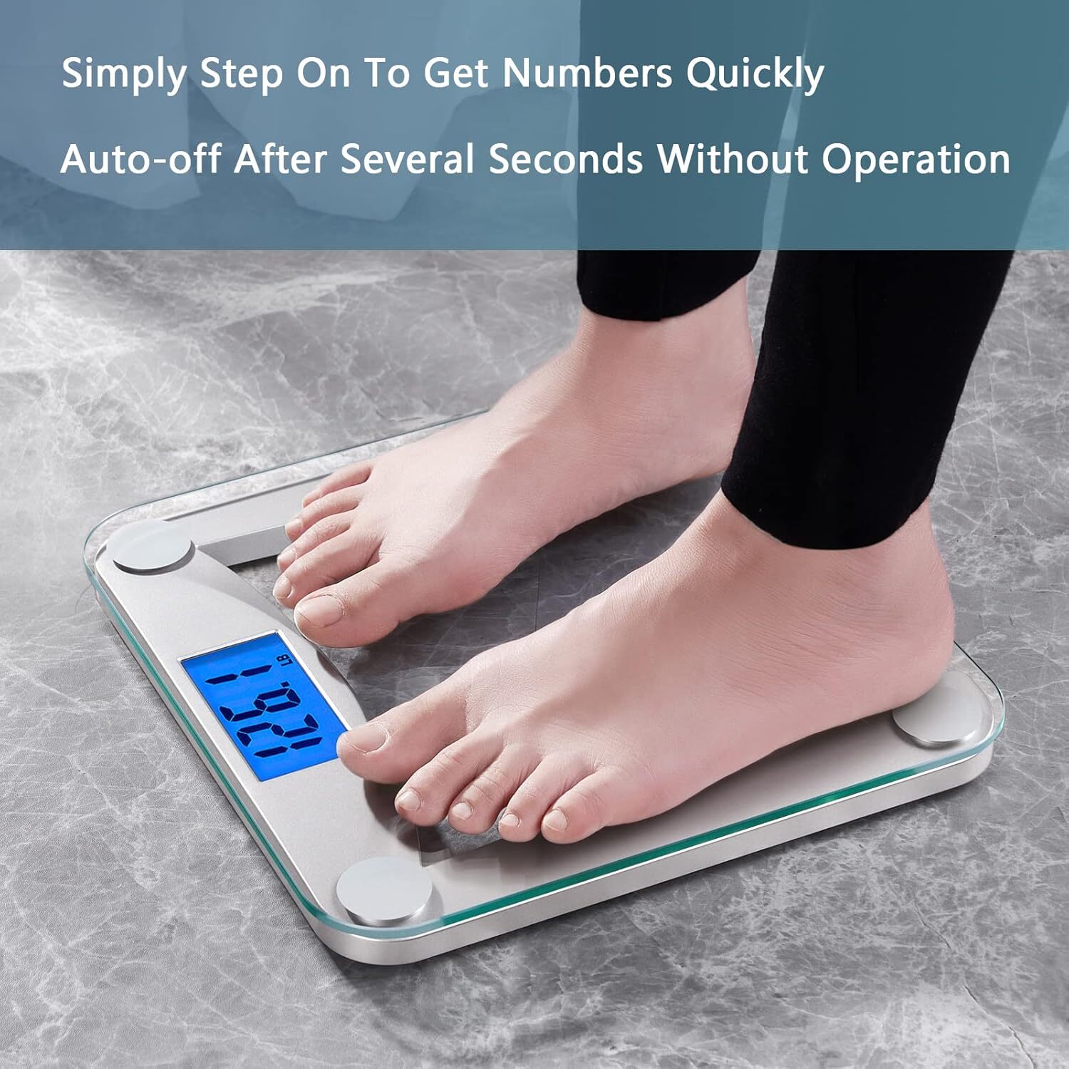 Digital Bathroom Weight Scale for Body Weight, High Accuracy Assured by Weigh.