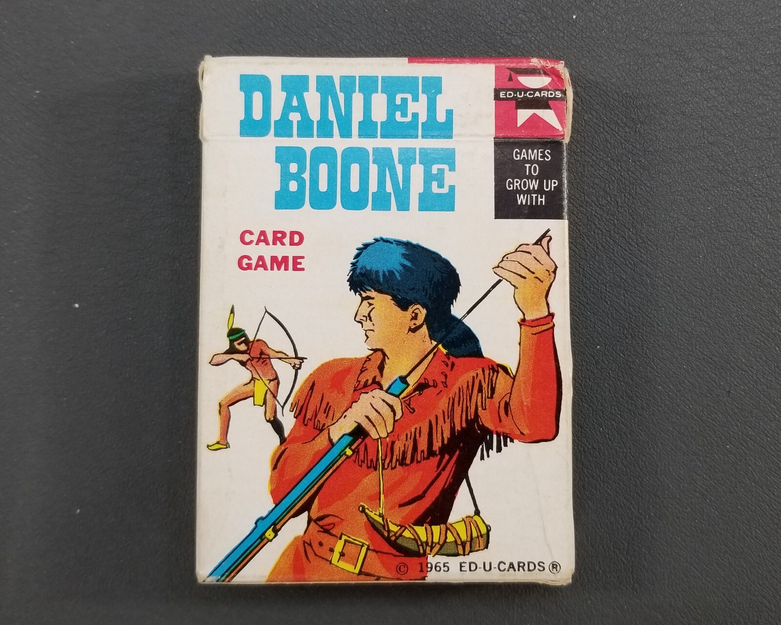 TG Ed-U-Cards 1965 Daniel Boone Educational Card Game made in USA