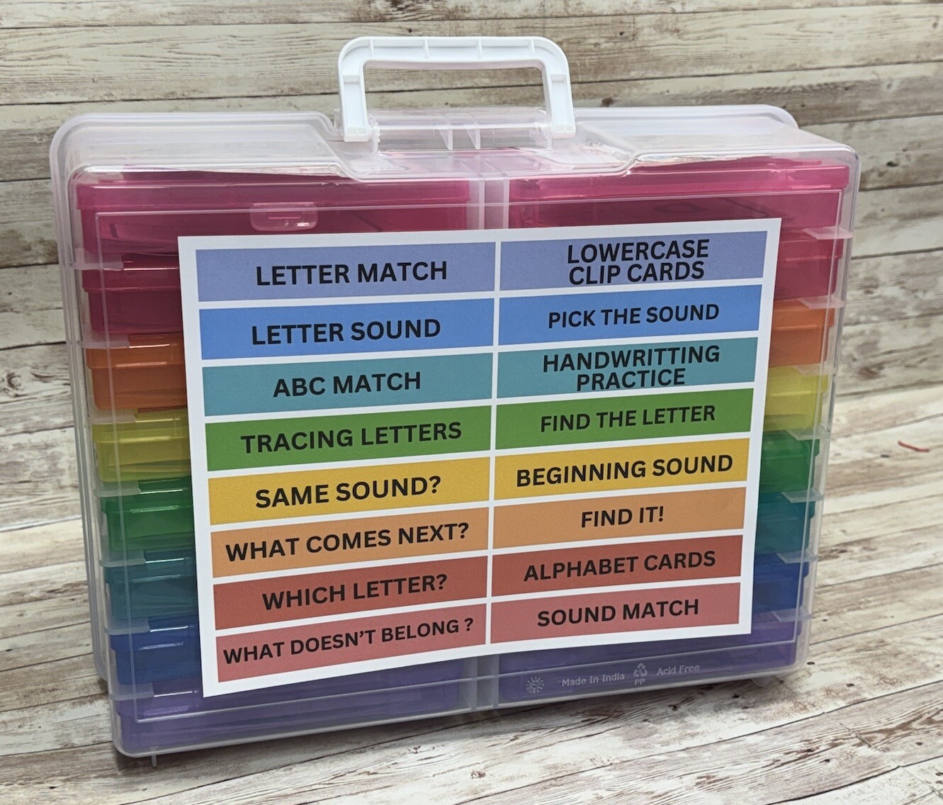 Gift set – Letters & Sounds – Learning Bundle – 16 Activity Card sets #01