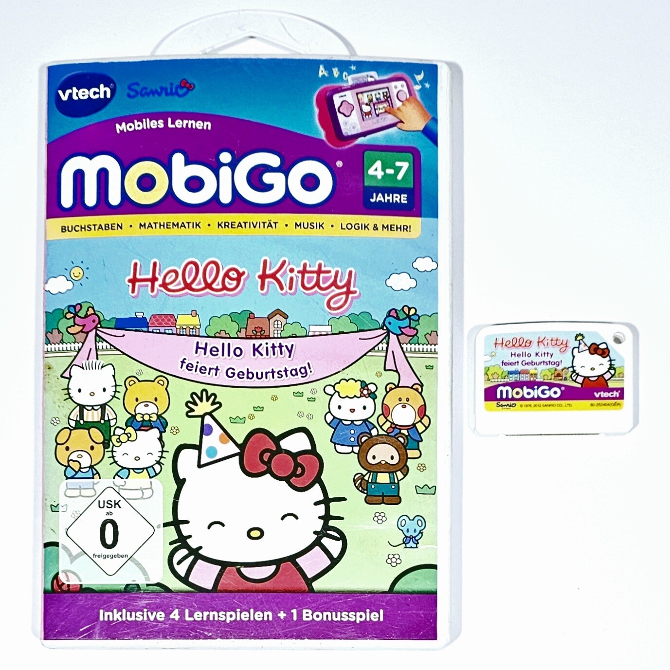 vtech SANRIO Mobigo learning game HELLO KITTY German Letters Math Music Creat…
