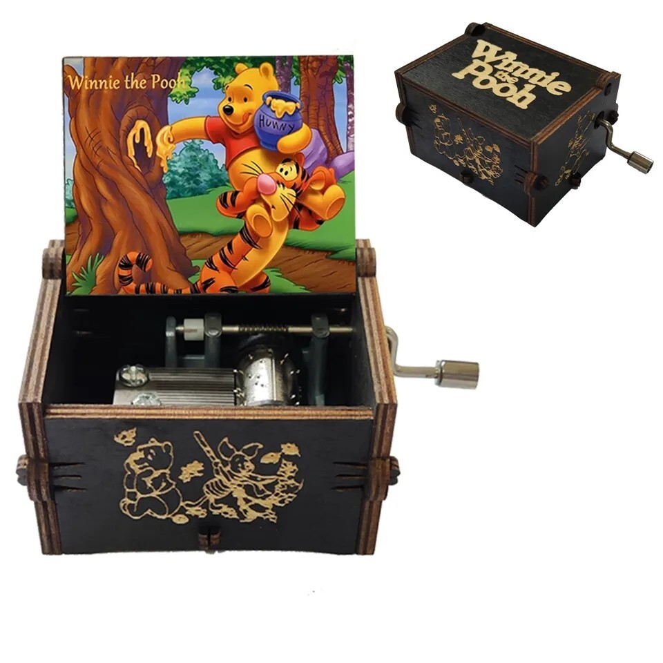 Winnie The Pooh Music Box Tigger Crank Vintage Antique Melody
