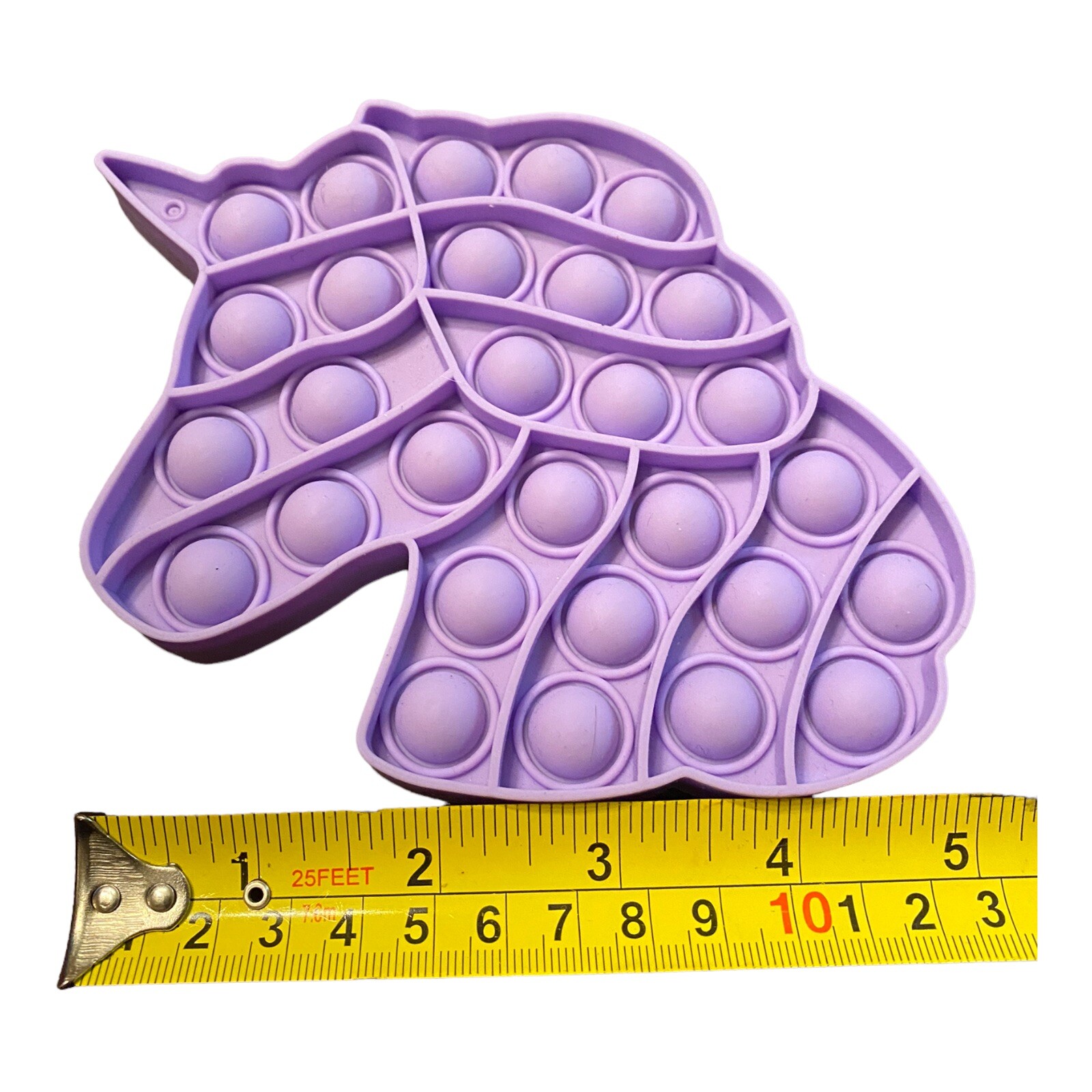 Purple Unicorn Push Pop-it Silicone Fidget Autism Sensory Bubble Stress Relief