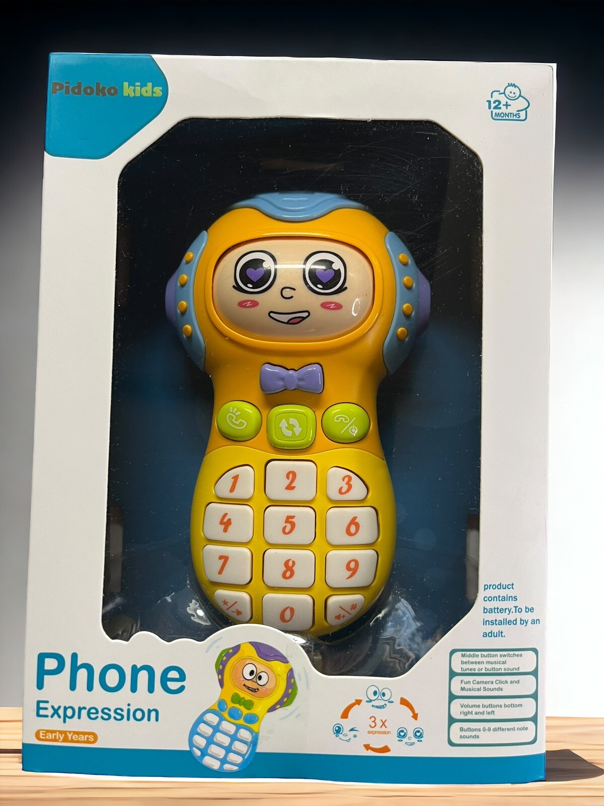 KEINXS Pidoko Kids toy Mobile Phone Face Changeable Phone Expression New