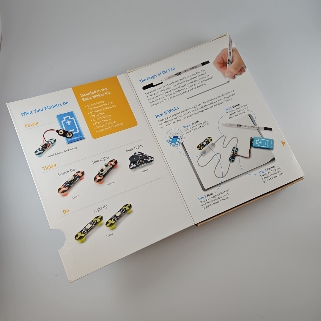 👍 Circuit Scribe Basic Kit –Conductive Ink Pen, Kids DIY