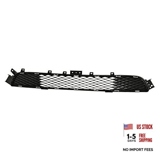 YLT AUTO Front Bumper Cover Lower Grille Cover Replacement Kit Black Guard