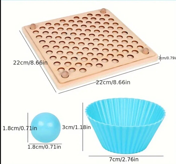 Hands Brain Training Clip Beads Kid Montessori Game Educational Puzzle Toy Motor