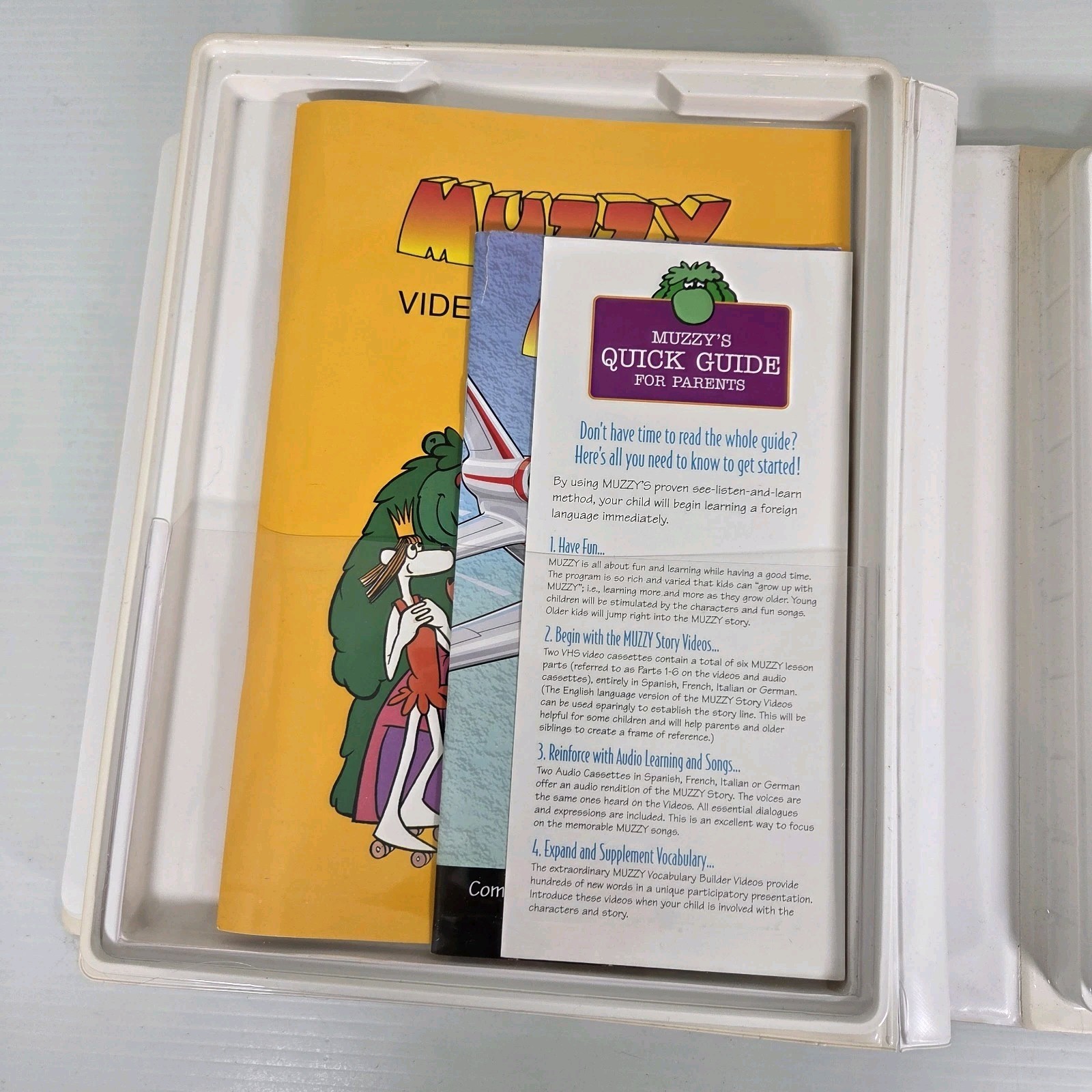 Muzzy BBC Spanish Language Course for Children VHS Cassette Tapes