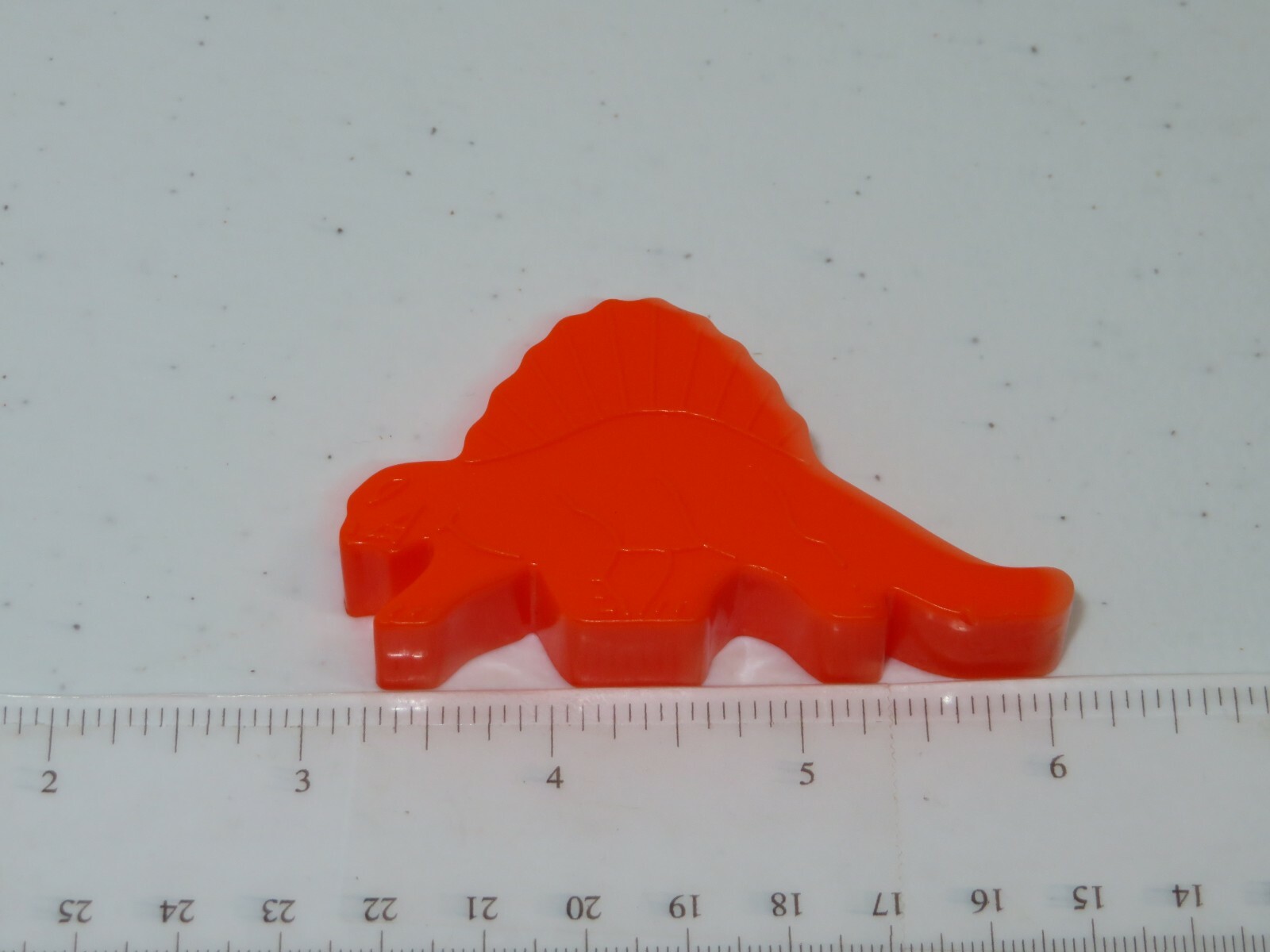 1984 Discovery Toys Place & Trace Plastic Orange Dinosaur Replacement Part Only