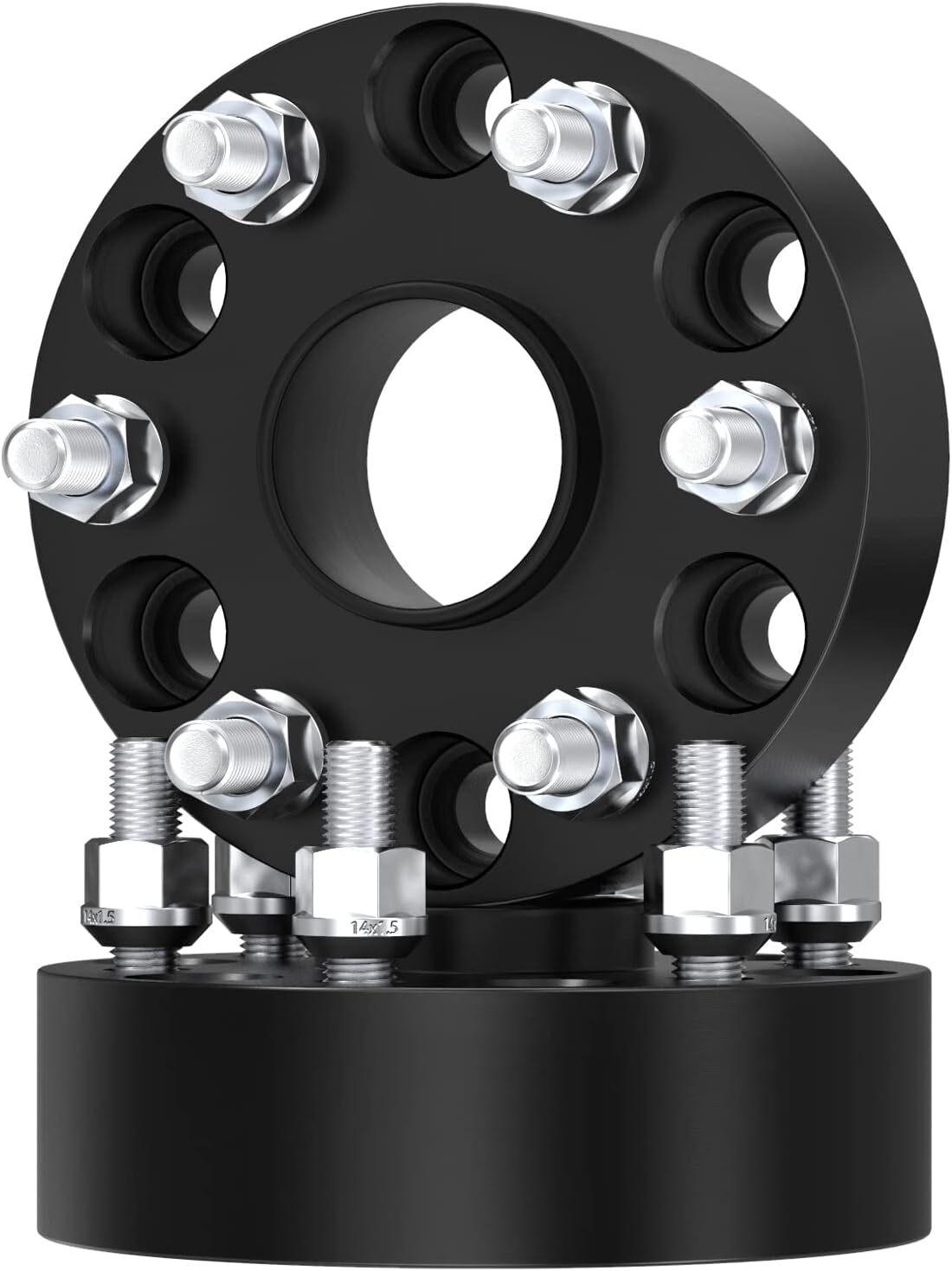 6×5.5 Wheel Spacers 2″ (50mm) 6 Lug Bore 78.1mm with M14x1.5 Studs for Chevy