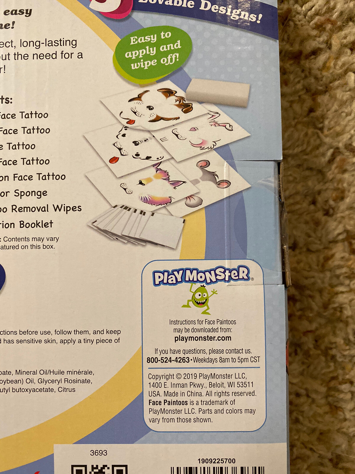 Face Paintoos Pet Pack! Great For Birthdays & Halloween!