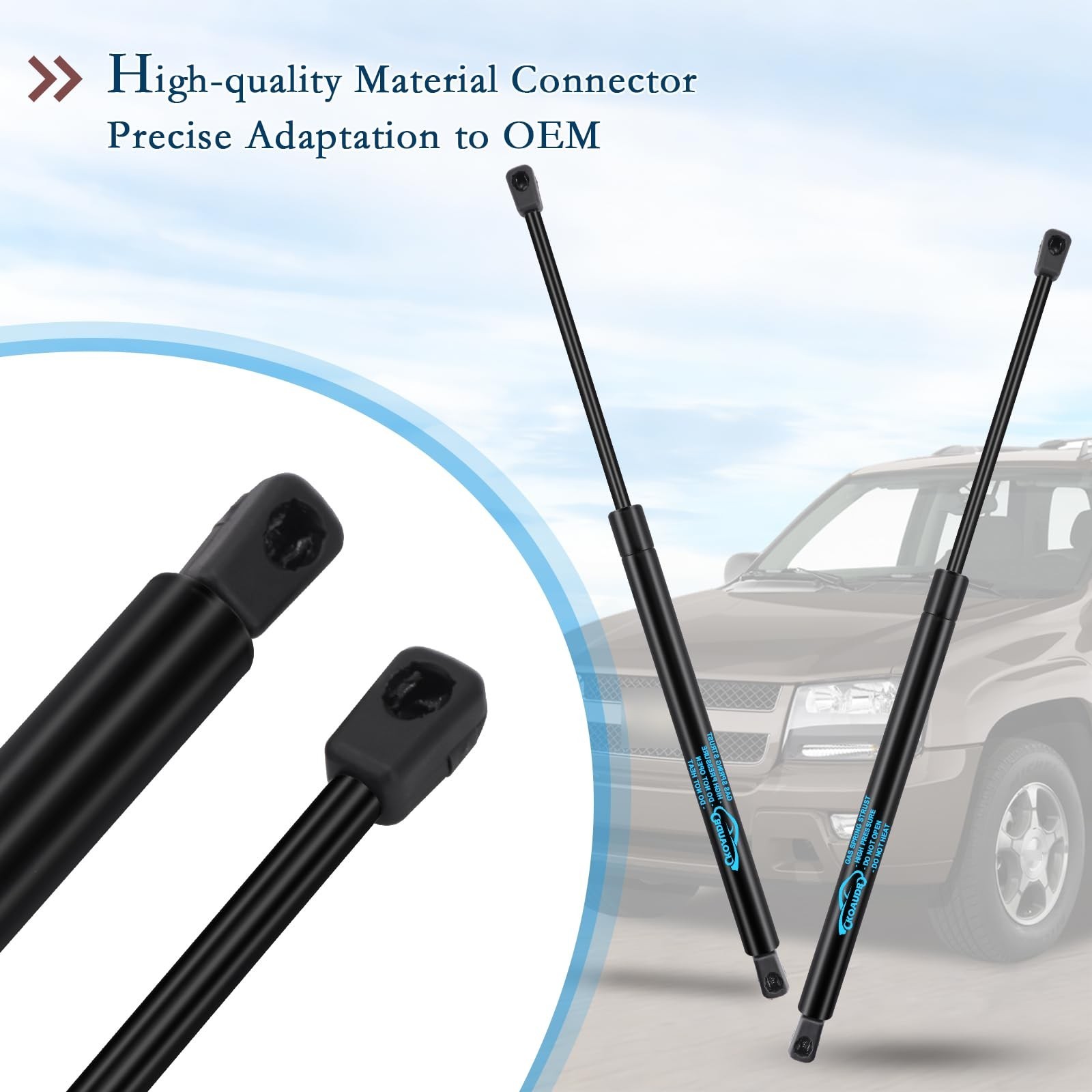 2X Rear Hatch Struts for Chevy Trailblazer/GMC Envoy 2002-2009, for Buick Rai…